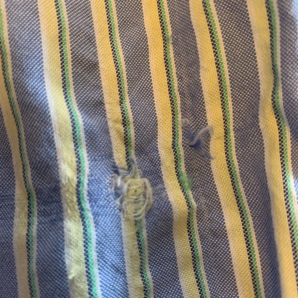 Yellow & Blue button up - Picture 7 of 8